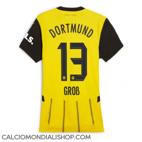 Maglie da calcio Borussia Dortmund Pascal Gross #13 Prima Maglia Femminile 2024-25 Manica Corta